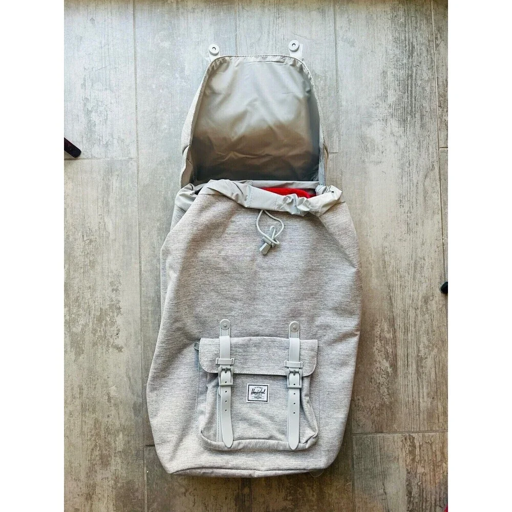 Herschel Supply Little America Light Grey Crosshatch - Rare Retired Backpack NEW